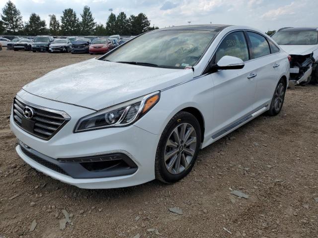 5NPE34AF0GH314574 - 2016 HYUNDAI SONATA SPO WHITE photo 2