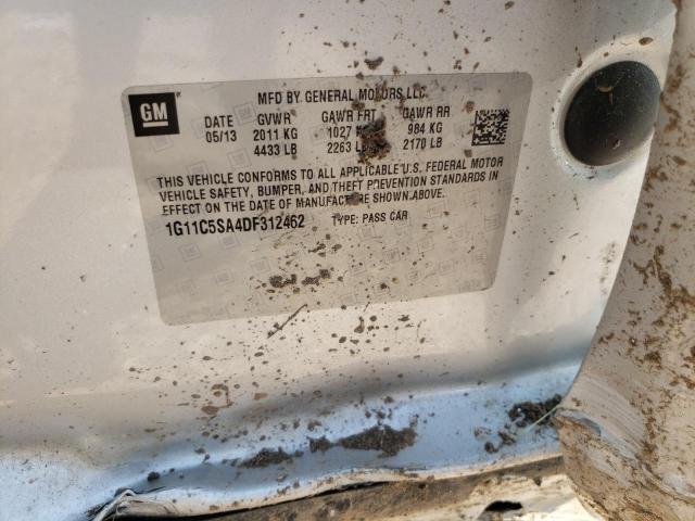 1G11C5SA4DF312462 - 2013 CHEVROLET MALIBU 1LT 银色 照片 10