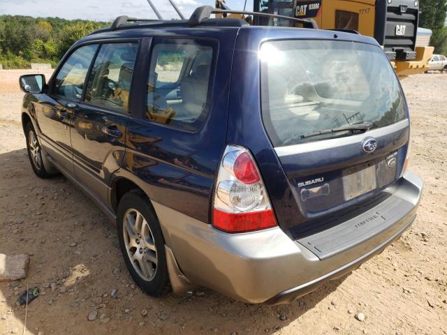 JF1SG67696H724772 - 2006 SUBARU FORESTER 2 BLUE photo 3