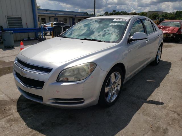 1G1ZH57B39F227268 - 2009 CHEVROLET MALIBU 1LT ვერცხლისფერი ფოტო 2