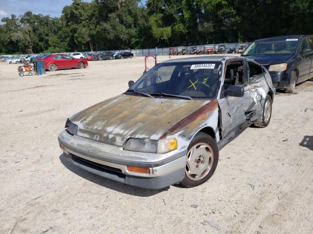 JHMED9362KS018164 - 1989 HONDA CIVIC 1500 SILVER photo 2