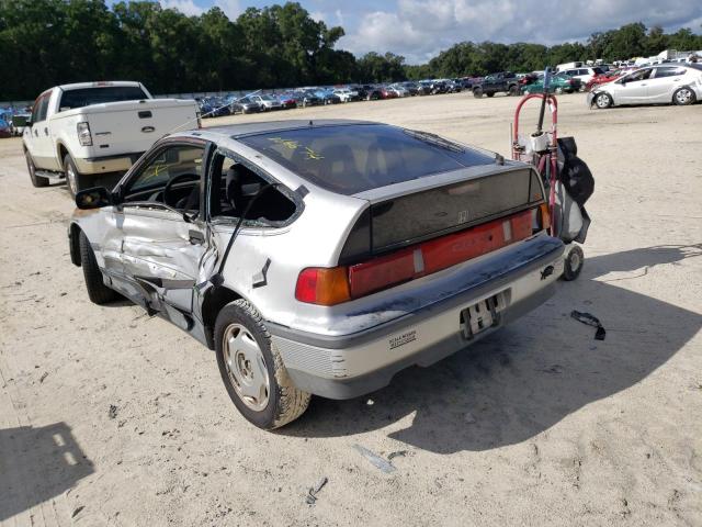 JHMED9362KS018164 - 1989 HONDA CIVIC 1500 SILVER photo 3