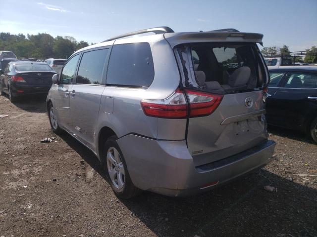 5TDKZ3DC1HS775081 - 2017 TOYOTA SIENNA LE SILVER photo 3