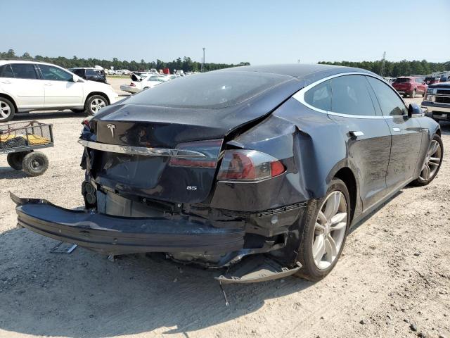 5YJSA1H1XEFP40527 - 2014 TESLA MODEL S Կապույտ լուսանկար 4