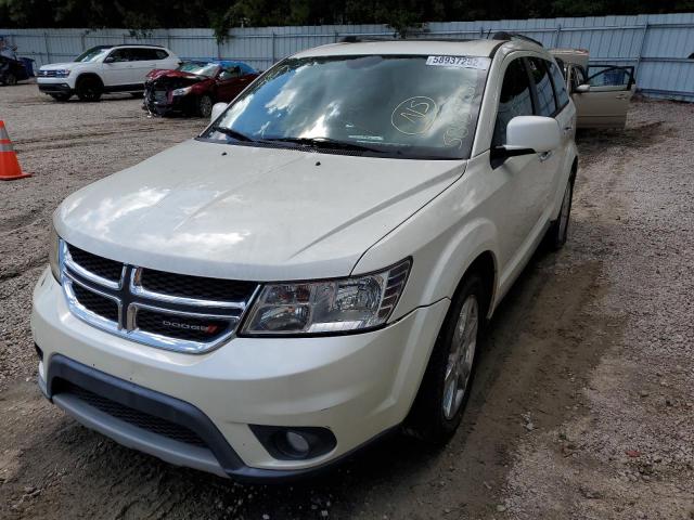 3C4PDCDG6ET123338 - 2014 DODGE JOURNEY LI WHITE photo 2