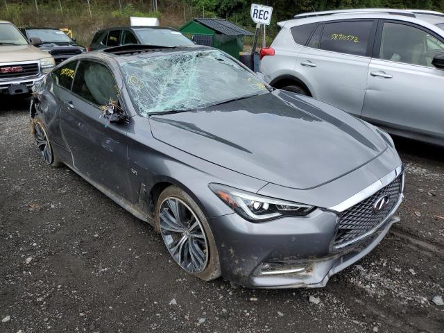 JN1EV7ELXJM391769 - 2018 INFINITI Q60 LUXE 3 GRAY photo 1