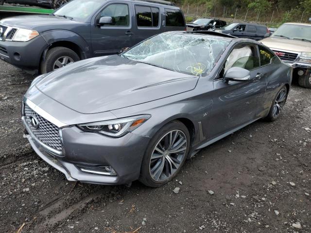 JN1EV7ELXJM391769 - 2018 INFINITI Q60 LUXE 3 GRAY photo 2