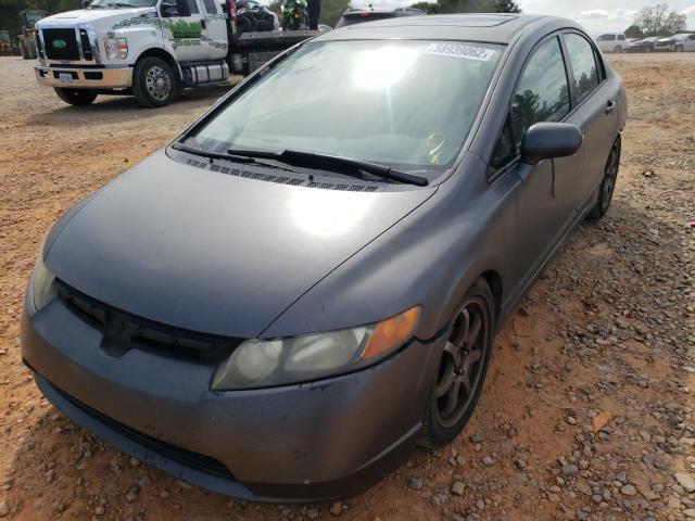 1HGFA168X7L064180 - 2007 HONDA CIVIC EX GRAY photo 2