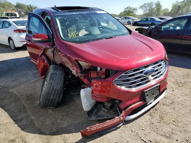 2FMPK4K95KBB67365 - 2019 FORD EDGE RED photo 1