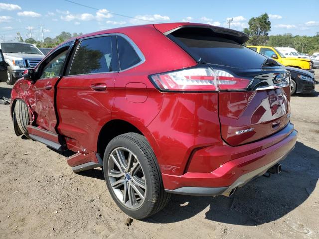 2FMPK4K95KBB67365 - 2019 FORD EDGE RED photo 3