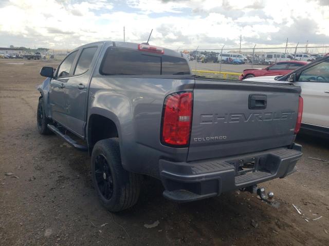 1GCGSCEN0M1108486 - 2021 CHEVROLET COLORADO L GRAY photo 3
