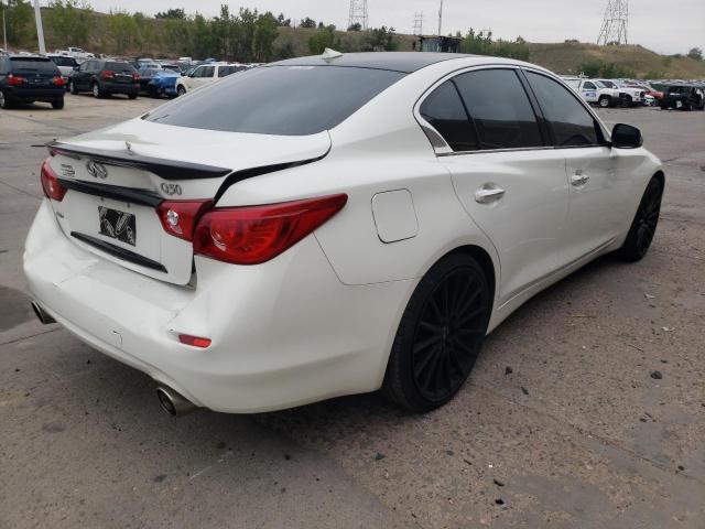 JN1AV7AR6FM850487 - 2015 INFINITI Q50 HYBRID WHITE photo 4