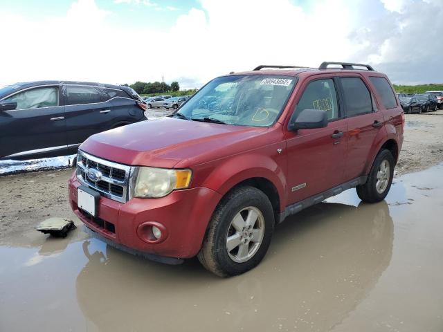 1FMCU93138KB33471 - 2008 FORD ESCAPE RED photo 2