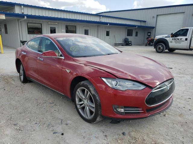 5YJSA1DP5DFP18282 - 2013 TESLA MODEL S Կարմիր լուսանկար 1
