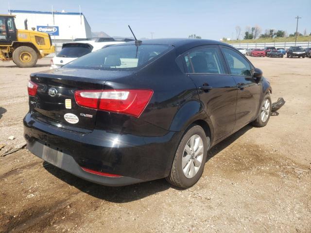 KNADN4A39G6591551 - 2016 KIA RIO EX BLACK photo 4