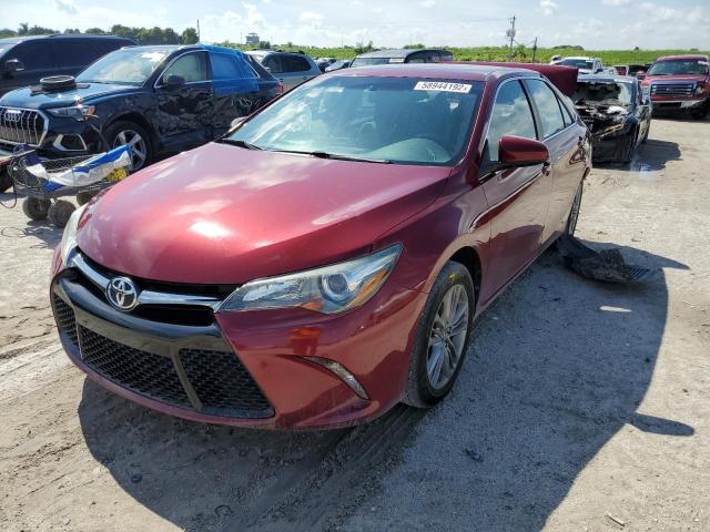 4T1BF1FK6HU675728 - 2017 TOYOTA CAMRY LE BURGUNDY photo 2