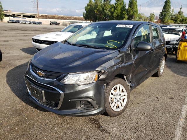 1G1JG6SBXL4115213 - 2020 CHEVROLET SONIC BLACK photo 2