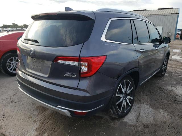 5FNYF6H00KB080588 - 2019 HONDA PILOT ELIT GRAY photo 4