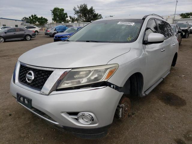 5N1AR2MM9DC685148 - 2013 NISSAN PATHFINDER SILVER photo 2