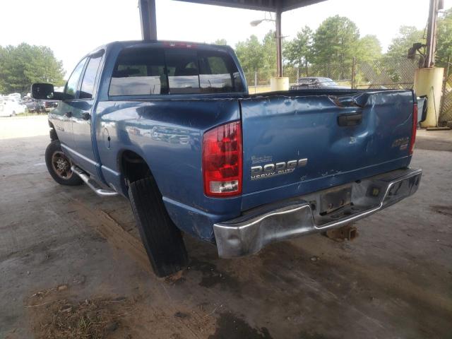 3D7KU28C14G191104 - 2004 DODGE RAM 2500 S BLUE photo 3