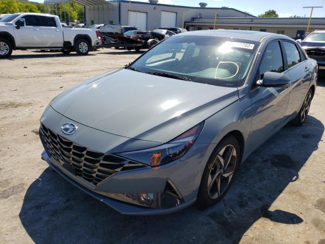 KMHLP4AG3MU065317 - 2021 HYUNDAI ELANTRA LI GRAY photo 2