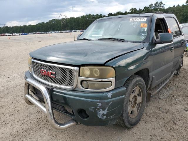 1GKEK63U82J181917 - 2002 GMC DENALI GREEN photo 2