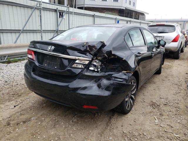 2HGFB2F9XFH517169 - 2015 HONDA CIVIC EXL BLACK photo 4