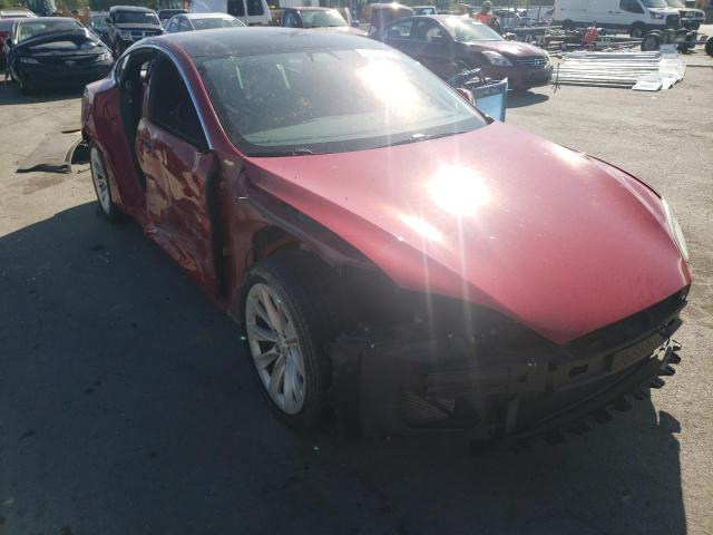 5YJSA1E28HF194585 - 2017 TESLA MODEL S Կարմիր լուսանկար 1