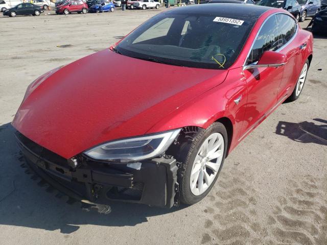 5YJSA1E28HF194585 - 2017 TESLA MODEL S Կարմիր լուսանկար 2