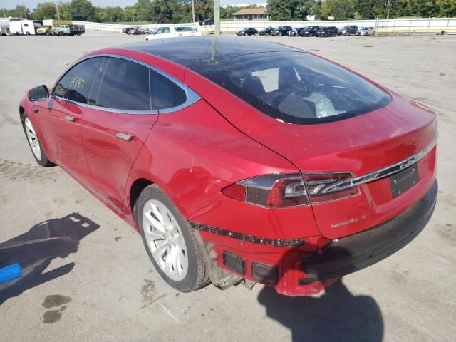 5YJSA1E28HF194585 - 2017 TESLA MODEL S Կարմիր լուսանկար 3