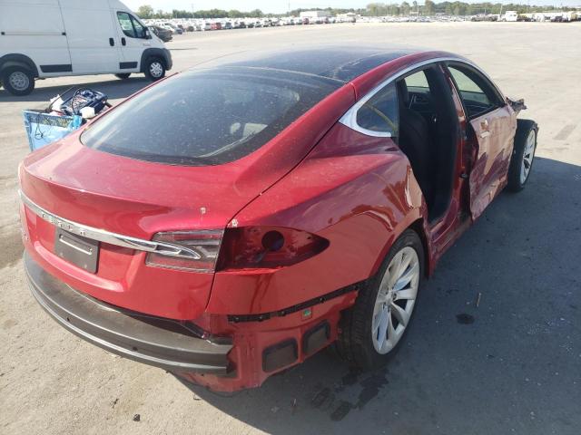 5YJSA1E28HF194585 - 2017 TESLA MODEL S Կարմիր լուսանկար 4
