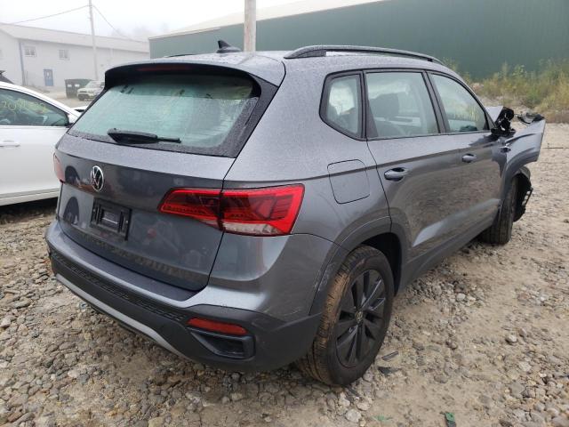 3VVMX7B29NM018572 - 2022 VOLKSWAGEN TAOS S GRAY photo 4