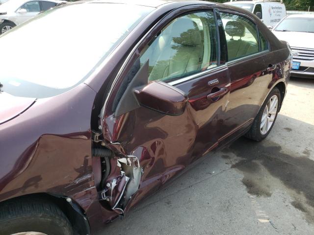 3FAHP0JA6BR240698 - 2011 FORD FUSION SEL BURGUNDY photo 10