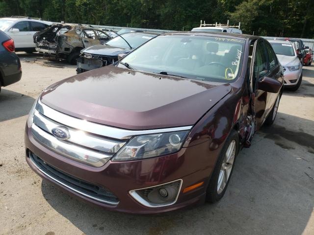 3FAHP0JA6BR240698 - 2011 FORD FUSION SEL BURGUNDY photo 2