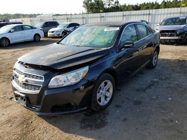 1G11C5SA4DU113066 - 2013 CHEVROLET MALIBU 1LT BLACK photo 2