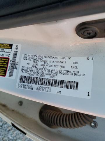 5TFRM5F1XGX103498 - 2016 TOYOTA TUNDRA DOUBLE CAB SR/SR5  photo 10