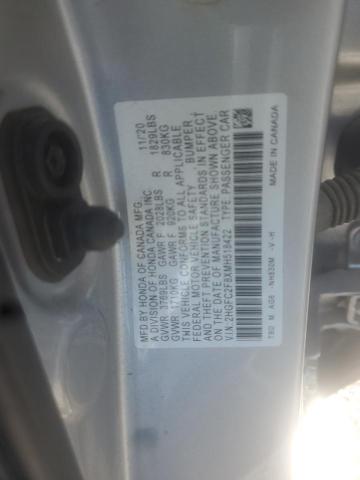 2HGFC2F8XMH518422 - 2021 HONDA CIVIC SPOR SILVER photo 10
