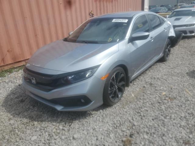 2HGFC2F8XMH518422 - 2021 HONDA CIVIC SPOR SILVER photo 2