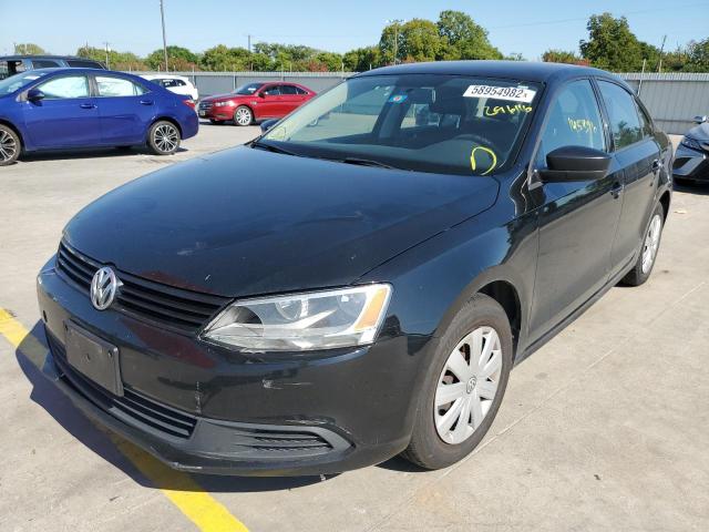 3VW2K7AJ1DM296116 - 2013 VOLKSWAGEN JETTA BASE 黑色 照片 2