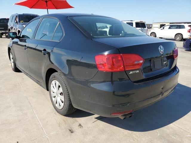 3VW2K7AJ1DM296116 - 2013 VOLKSWAGEN JETTA BASE 黑色 照片 3