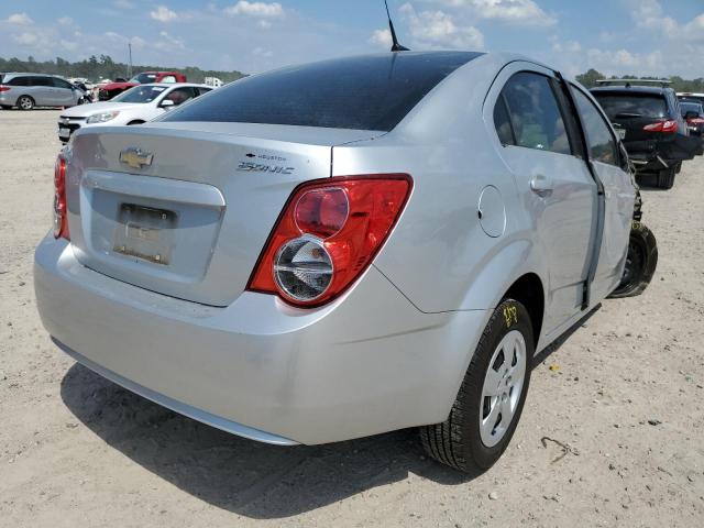 1G1JA5SH5D4211607 - 2013 CHEVROLET SONIC LS SILVER photo 4