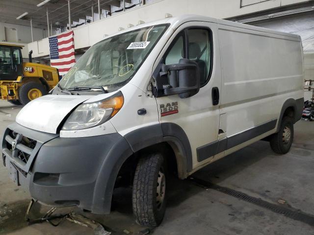 3C6TRVAG9GE127723 - 2016 RAM PROMASTER WHITE photo 2