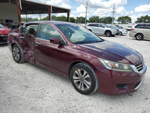 1HGCR2F38EA256552 - 2014 HONDA ACCORD LX BURGUNDY photo 9