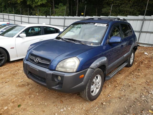 KM8JN12D38U898878 - 2008 HYUNDAI TUCSON SE BLUE photo 2