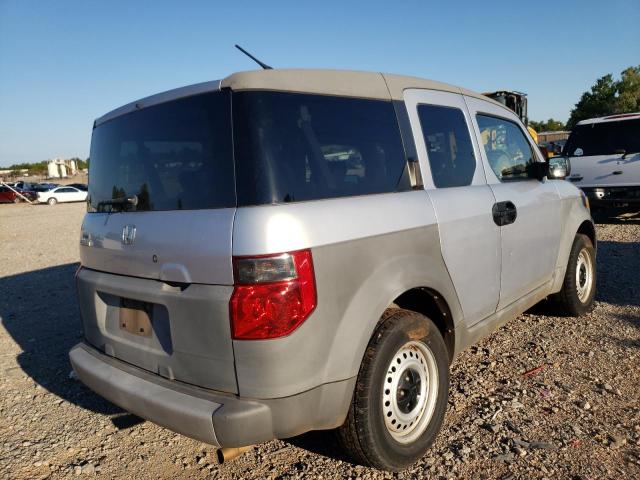 5J6YH28334L015516 - 2004 HONDA ELEMENT LX GRAY photo 4