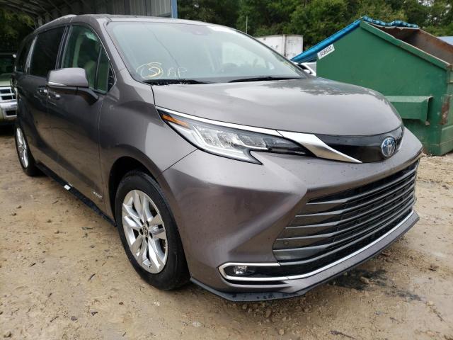 5TDZRKECXMS004653 - 2021 TOYOTA SIENNA LIM GRAY photo 1