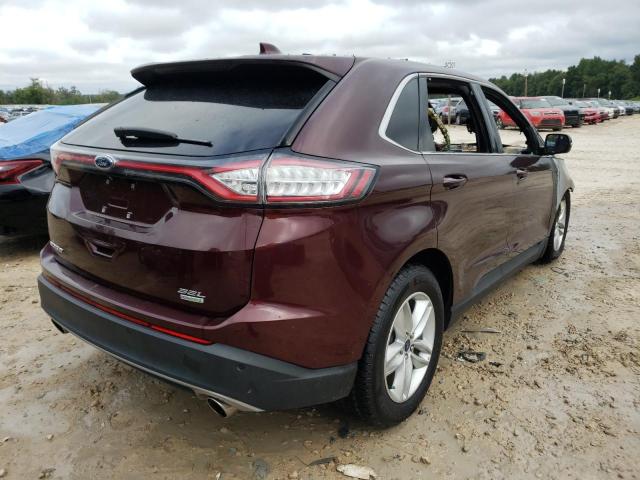 2FMPK3J9XJBC32477 - 2018 FORD EDGE SEL BURGUNDY photo 4