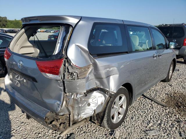 5TDZK3DC3DS372183 - 2013 TOYOTA SIENNA SILVER photo 4