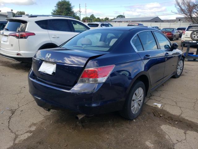 1HGCP26358A139179 - 2008 HONDA ACCORD LX BLUE photo 4