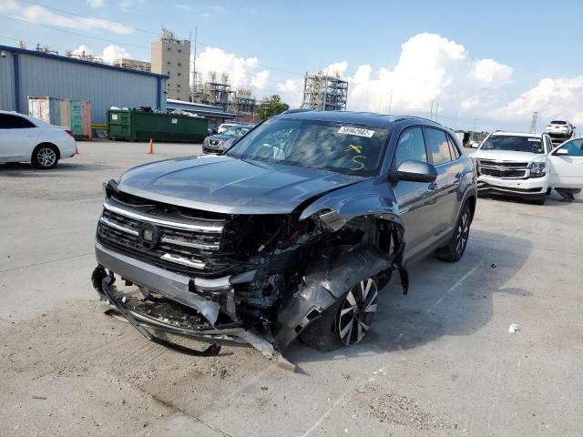 1V2DC2CAXNC226561 - 2022 VOLKSWAGEN ATLAS CROS رمادي صورة 2